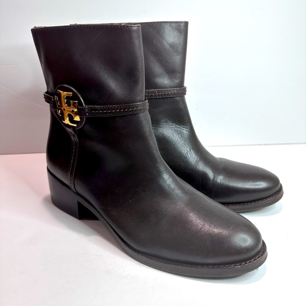 Women's Tory Burch Brown Leather Ankle Boots